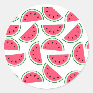 pattern of watermelon runder aufkleber