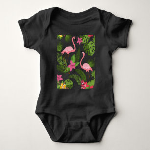 Pattern Peacock Pink mit Blume T - Shirt
