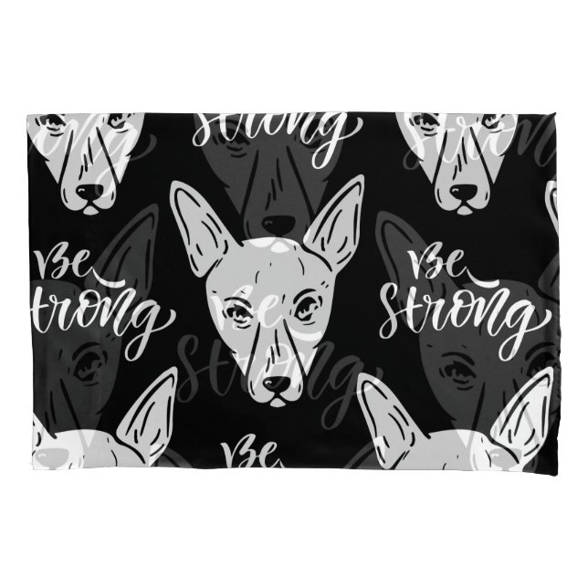 Pattern Pets Starke Hunde Lover Kissenbezug (Vorderseite-Links)