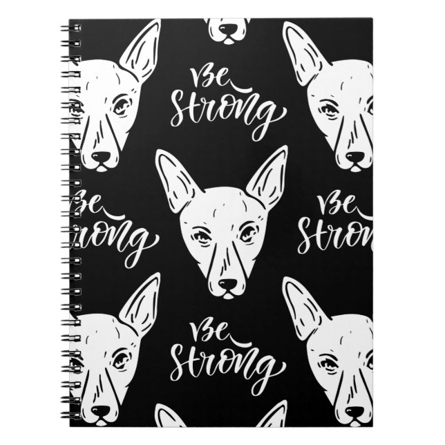 Pattern Pets Starke Hunde Lover Notizblock (Vorderseite)