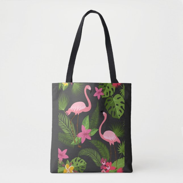Pattern Pfauenrosa mit Blume (Vorderseite)