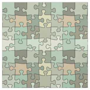 Pattern-Puzzle grün Stoff