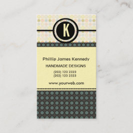 Pattern spielen Edgy Monogramm Ernennung Terminkarte