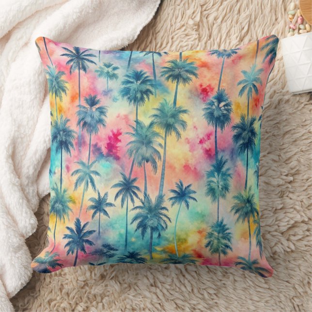 Pattern Tie Dye Palms  Kissen (Decke)