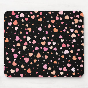 Pattern Valentine's 2023 Hintergrund mit Herz Mousepad