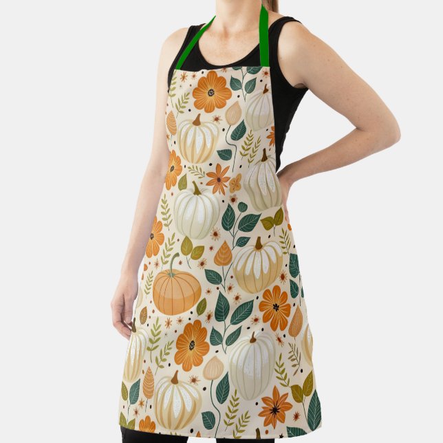 Pattern Vintage Pumpkin Groovy Schürze (InSitu)