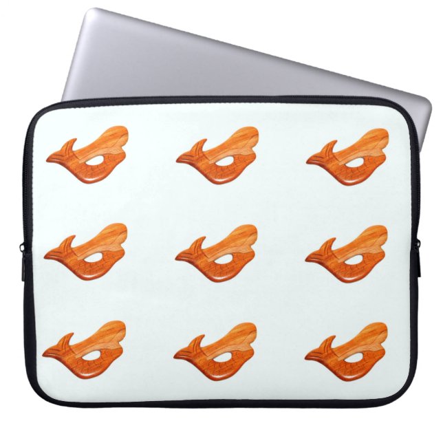 Patternärmel Laptopschutzhülle (Vorderseite)