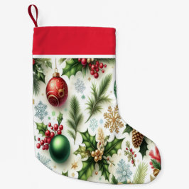 Patterned Design Christmas Stocking Kleiner Weihnachtsstrumpf