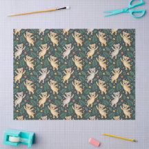 Patterned fabric featuring playful cartoon lion 