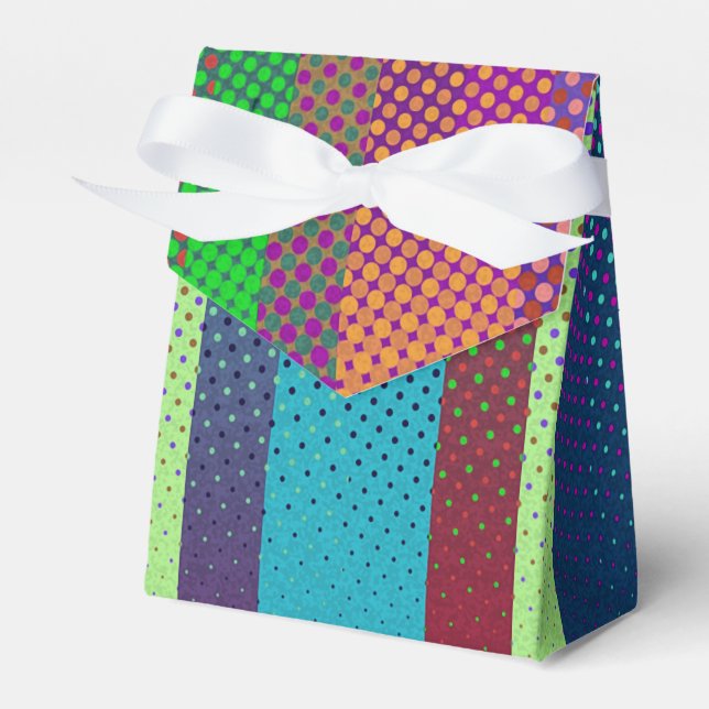 Patternfarbene Streifen + Ihre Ideen Geschenkschachtel (Vorderseite)