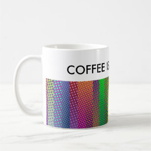 Patternfarbene Streifen + Ihre Ideen Tasse