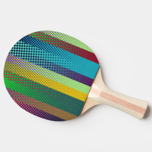 Patternfarbene Streifen + Ihre Ideen Tischtennis Schläger