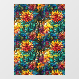 Patternfenster aus festem Glas, florfarblos, nahtl Fensteraufkleber