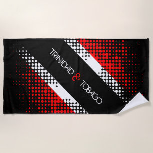 Patternflagge Trinidad und Tobago Dot Strandtuch