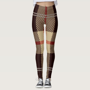 Patternl Stylish Scottish Geometric Vintag Leggings