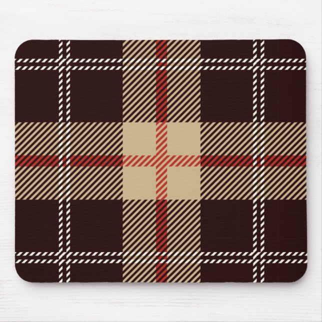 Patternl Stylish Scottish Geometric Vintag Mousepad (Vorne)