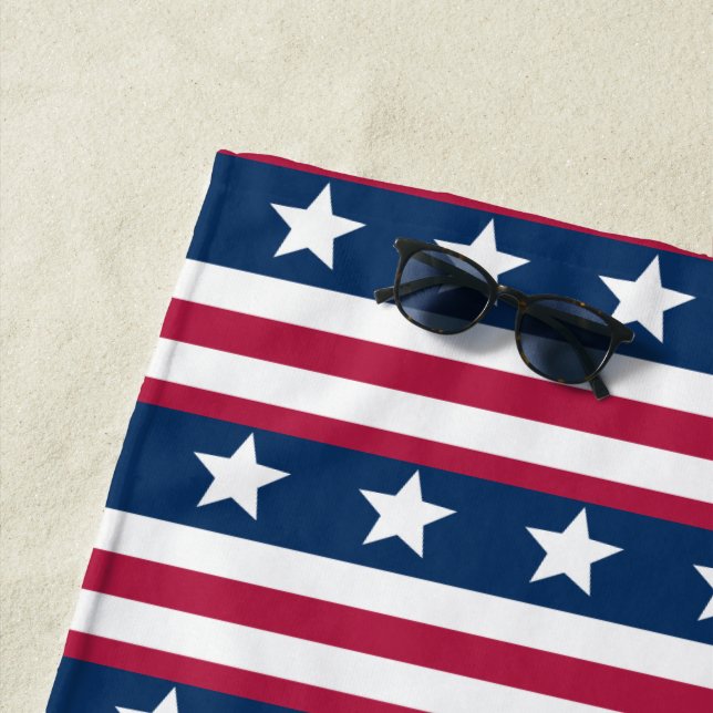 Patternraid muster 3 - amerikanische Flagge Strandtuch (Beispiel)