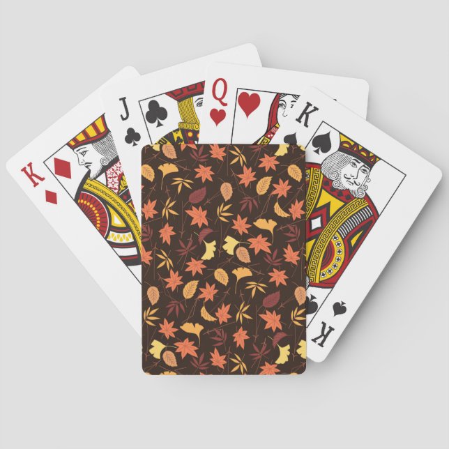 Patterns für Herbst-Blätter Spielkarten (Rückseite)
