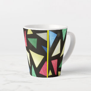 Patternskust aus Hartglas Gelbe Latte-Tasse Milchtasse