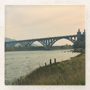 Patterson Bridge, Gold Beach, Oregon Glasuntersetzer