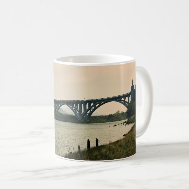 Patterson Bridge, Gold Beach, Oregon Kaffeetasse (VorderseiteRechts)