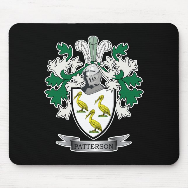 Patterson-Familienwappen-Wappen Mousepad (Vorne)