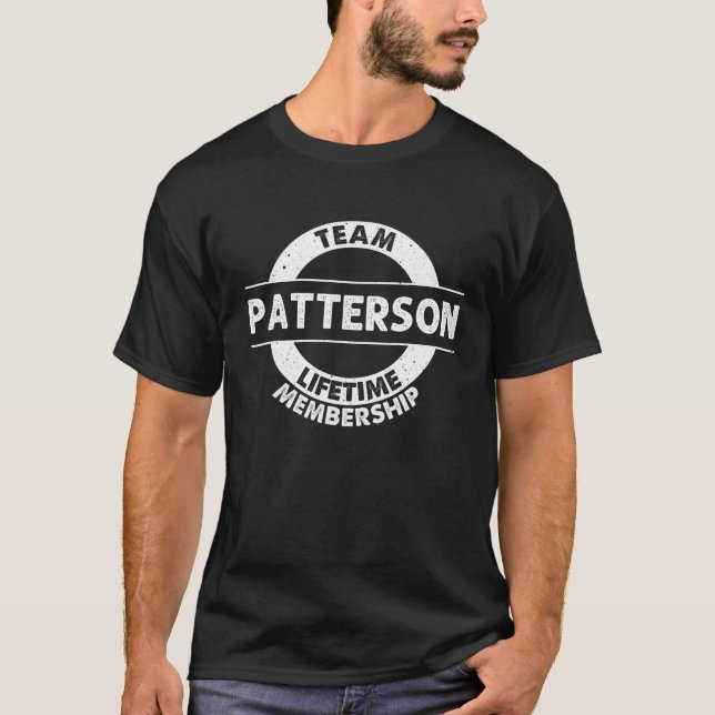 PATTERSON Geschenk Funny Nachname Familienbaum Geb T-Shirt (Vorderseite)