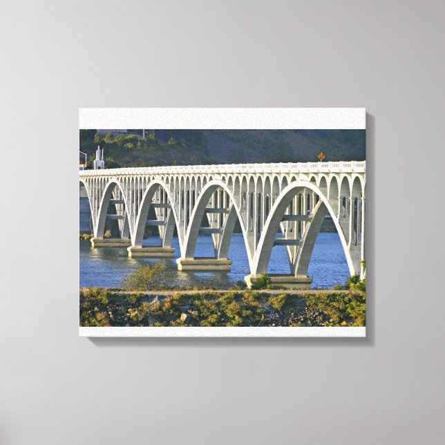 Patterson Memorial Bridge Autobahn 101 Leinwanddruck (Vorderseite)