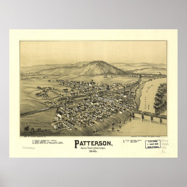 Patterson (Mifflin), Pennsylvania (1895) Poster (Vorne)