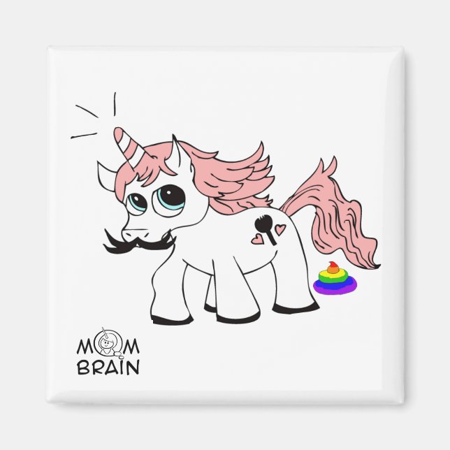 Patticorn-Gekackt Magnet (Vorne)