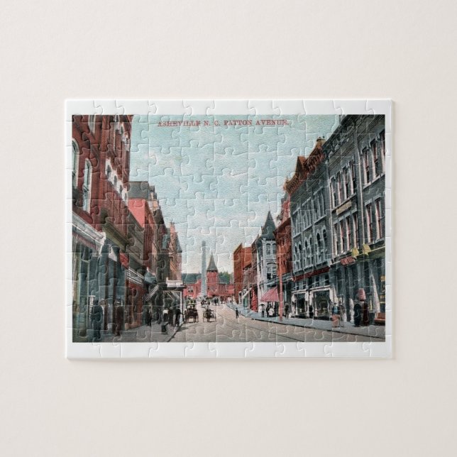 Patton Ave., Asheville, North Carolina Vintag Puzzle (Horizontal)