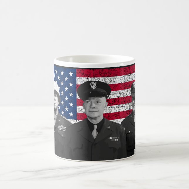 Patton, Eisenhower und Doolittle Tasse (Mittel)