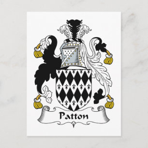 Patton Familienwappen Postkarte