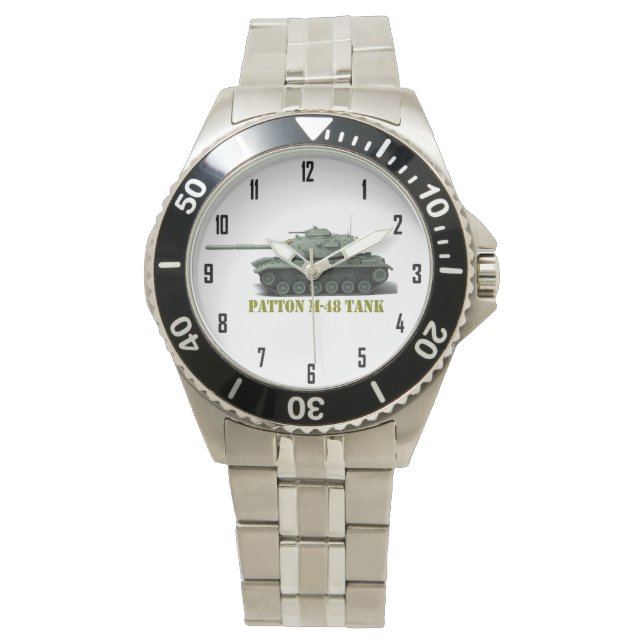 PATTON M-48 TANK ARMBANDUHR (Vorderseite)