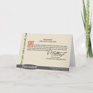 Patton Weihnachtskarte Feiertagskarte