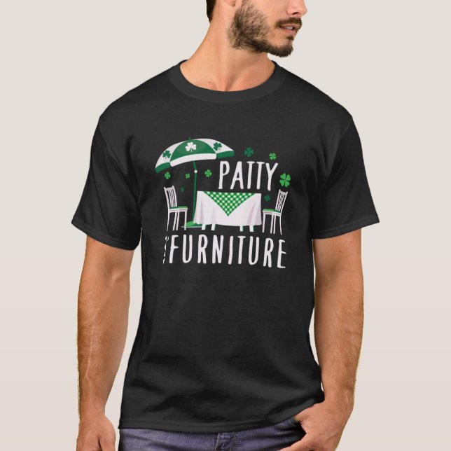 Patty O Möbel Irish St Patrick's Day Puff T-Shirt (Vorderseite)