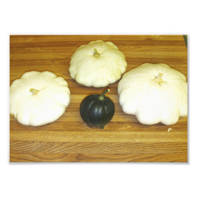 Patty Pan Squash und Acorn Squash Fotodruck (Vorne)