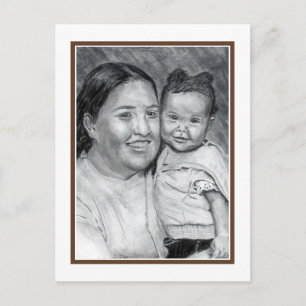 Patty und Baby Postkarte