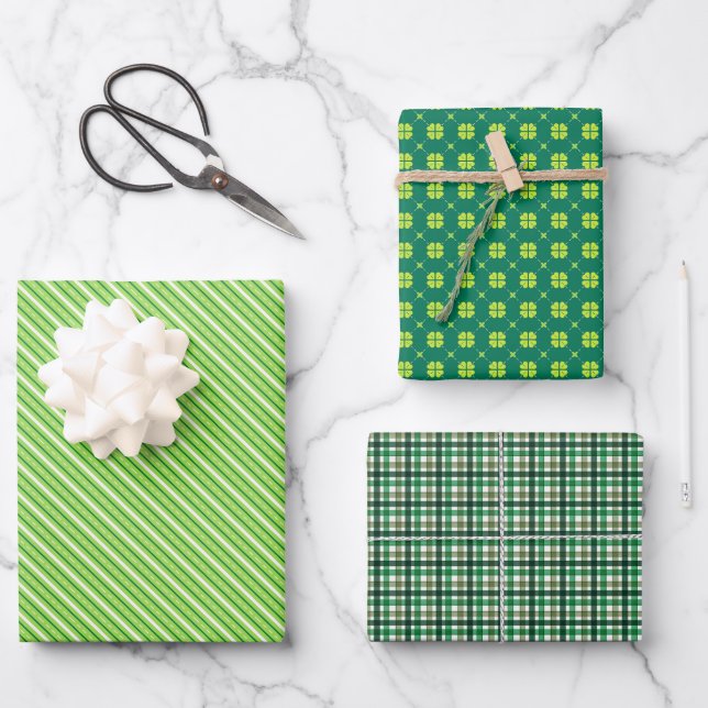 Patty's Day Geschenkpapier Set (Vorderseite)