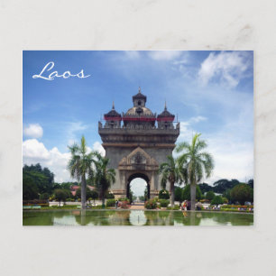 patuxai laos postkarte