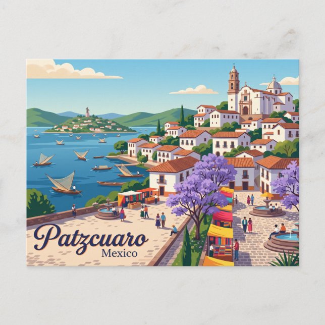 Pátzcuaro Mexiko Postkarte (Vorderseite)