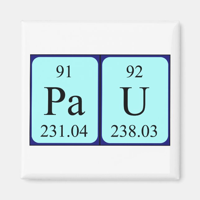 Pau Periodenmagnet Magnet (Vorne)