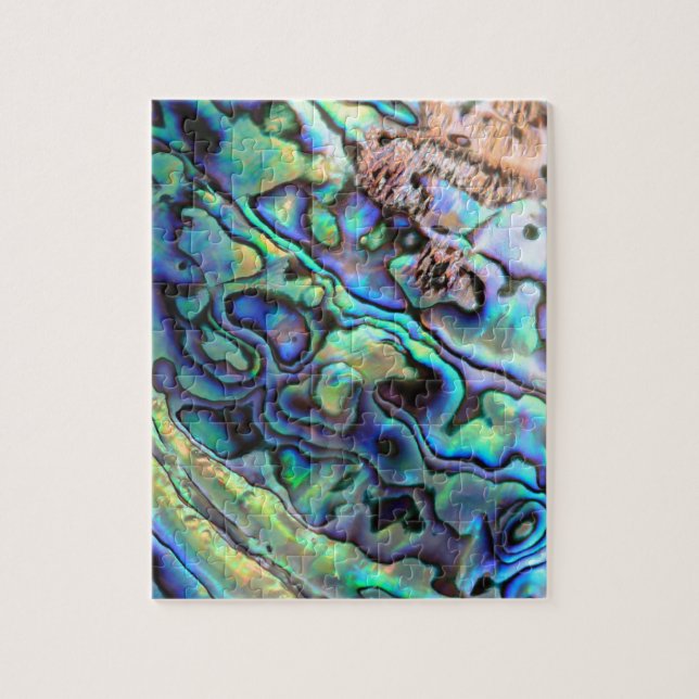 Paua-Abalone-Schalendetail Puzzle (Vertikal)