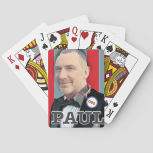 Paul Birthday Image - 60 6 cm Runder Abzeichen Squ Spielkarten