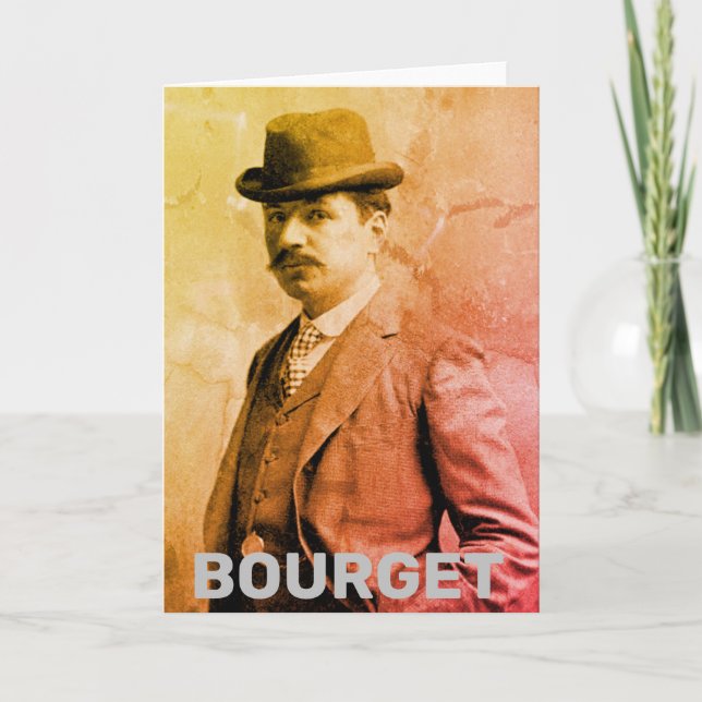 Paul Bourget Karte (Vorderseite)