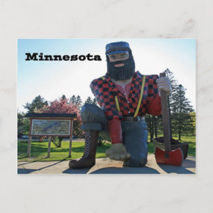 Paul Bunyan Minnesota Sourvenir Postkarte