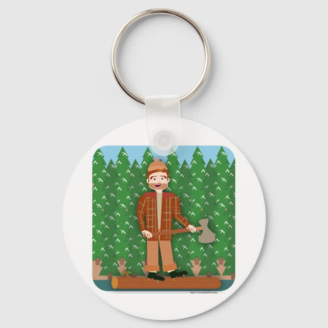 Paul Bunyan Schlüsselanhänger (Vorderseite)