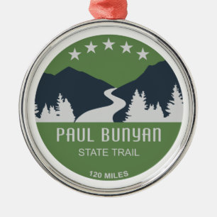 Paul Bunyan Staat Trail Ornament Aus Metall