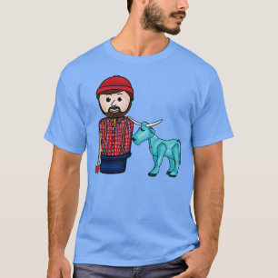 Paul Bunyan und Babe der blaue Ox T-Shirt