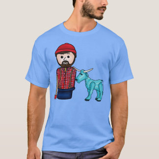 Paul Bunyan und Babe der blaue Ox T-Shirt